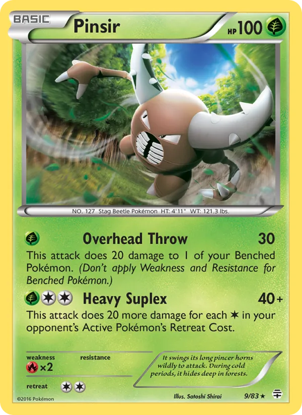 Pinsir, Generations 009/083