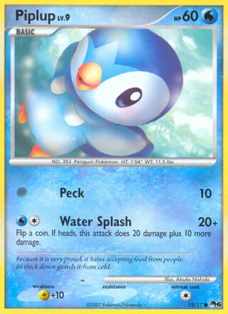 Piplup, WC Deck 2008 (Empotech) 015/017