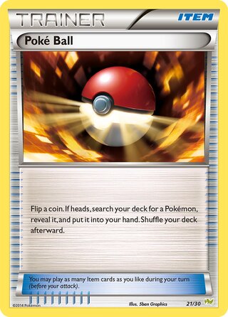 Poké Ball, XY trainer Kit (Noivern) 021/030