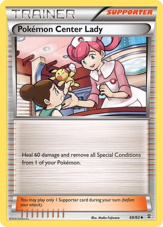 Pokémon Center Lady, WC Deck 2017 (Ice Path FTW) 068/083