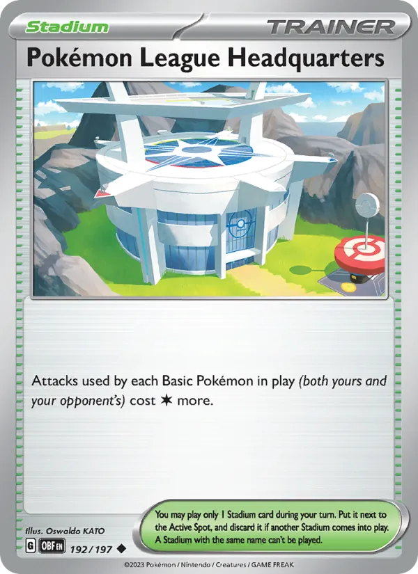 Pokémon League Headquarters, Obsidian Flames 192/197