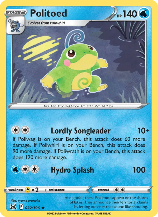 Politoed, Lost Origin 032/196