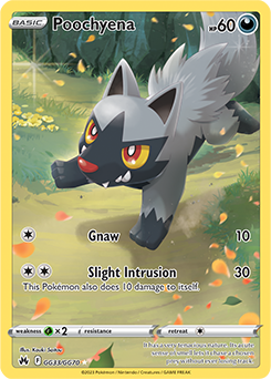Poochyena, Crown Zenith Galarian Gallery GG33/70