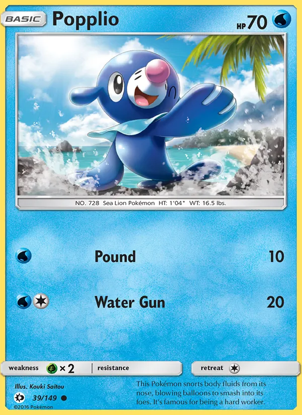 Popplio, Sun & Moon 039/149