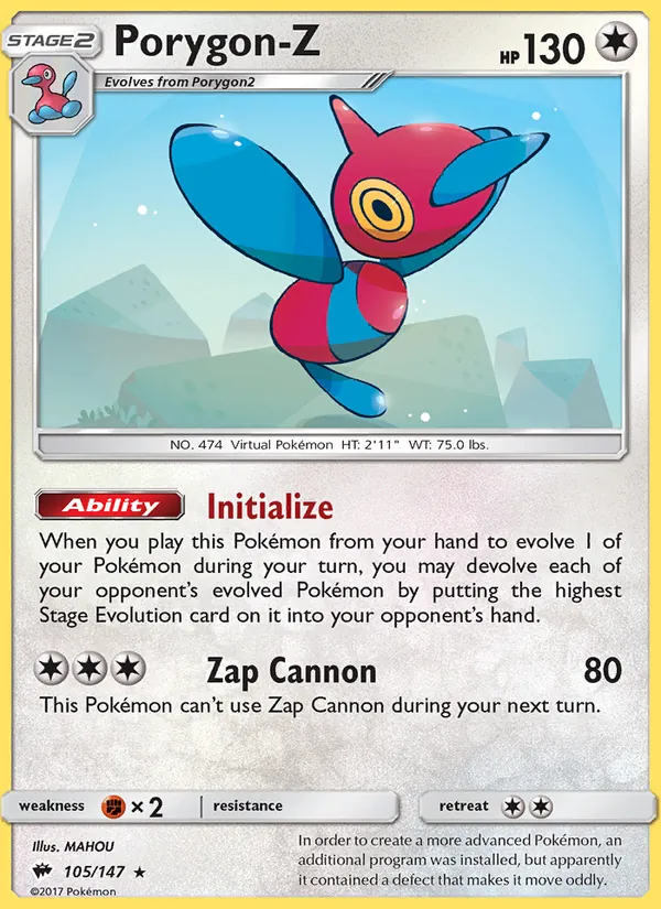 Porygon-Z, Burning Shadows 105/147