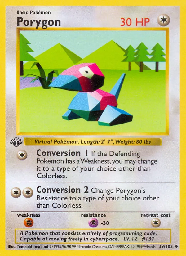Porygon, Base 039/102