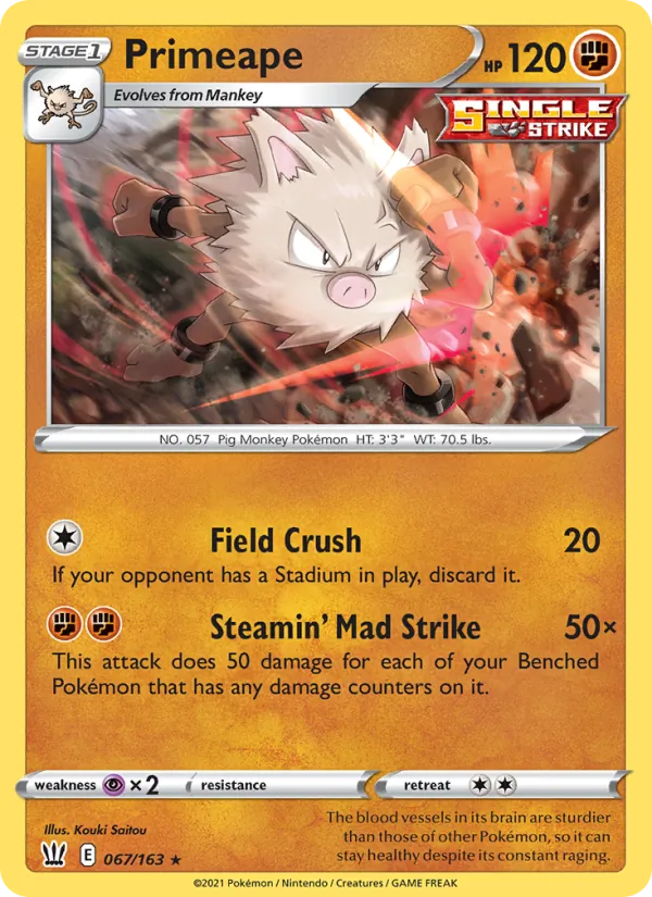 Primeape, Battle Styles 067/163