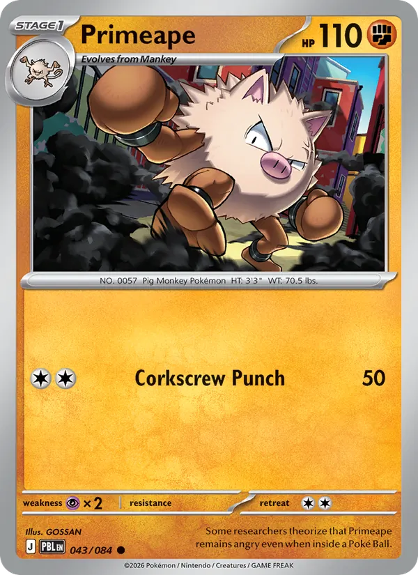 Primeape, Pitch Black 043/084