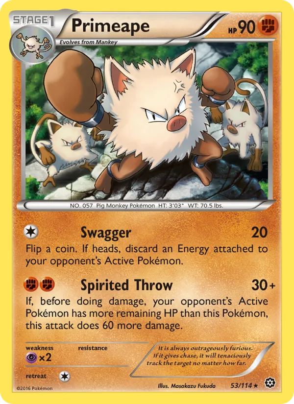 Primeape, Steam Siege 053/114