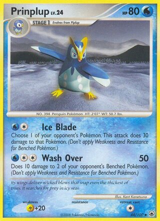 Prinplup, WC Deck 2008 (Empotech) 044/100