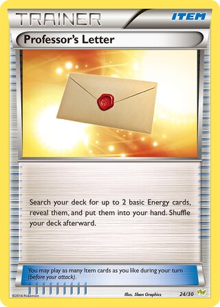 Professor’s Letter, XY trainer Kit (Noivern) 024/030
