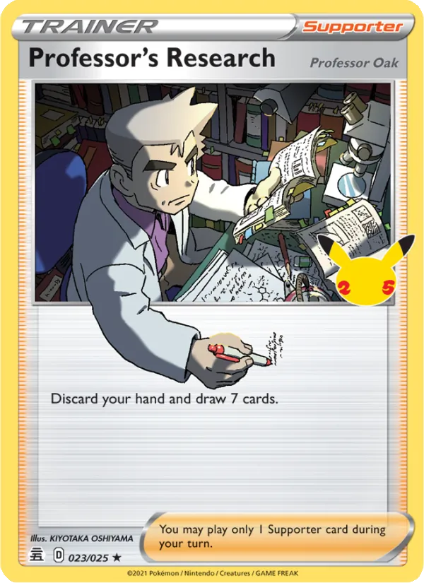 Professor's Research (Professor Oak), Celebrations 023/025