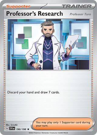 Professor's Research, Play! Pokémon Prize Pack Series Four 190/198