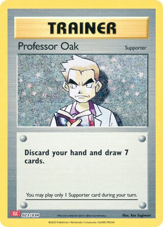 Professor Oak, Pokémon TCG Classic (Charizard) 023/034