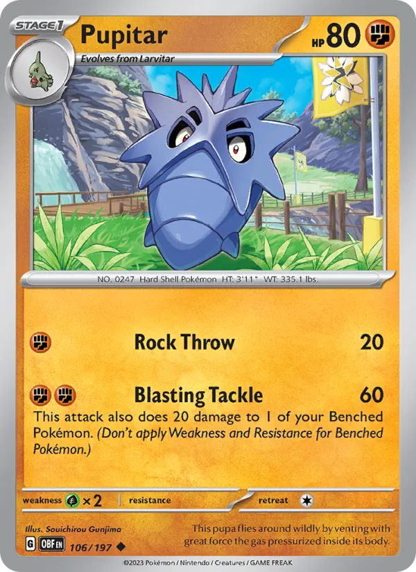 Pupitar, Obsidian Flames 106/197