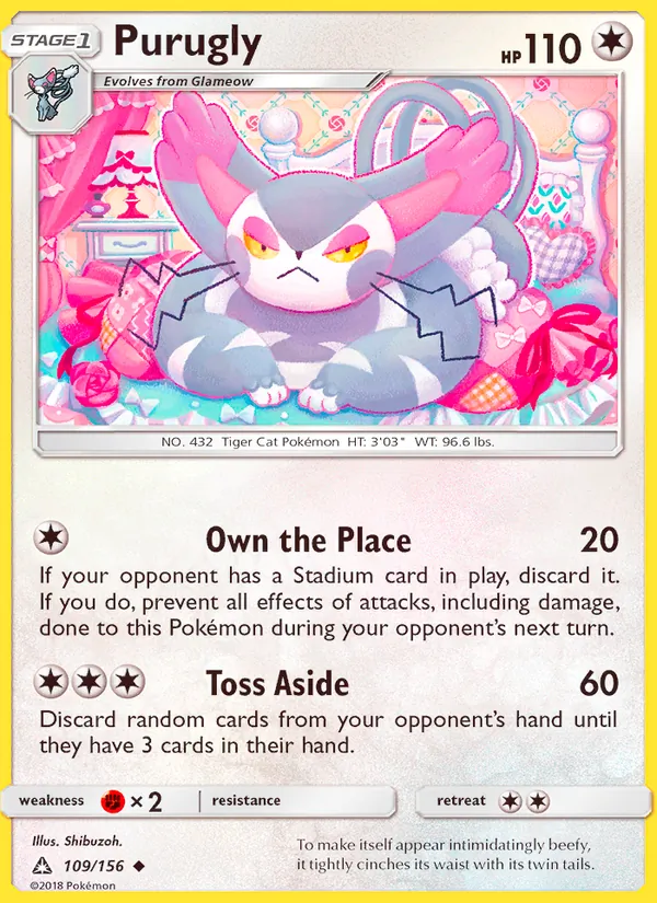 Purugly, Ultra Prism 109/156