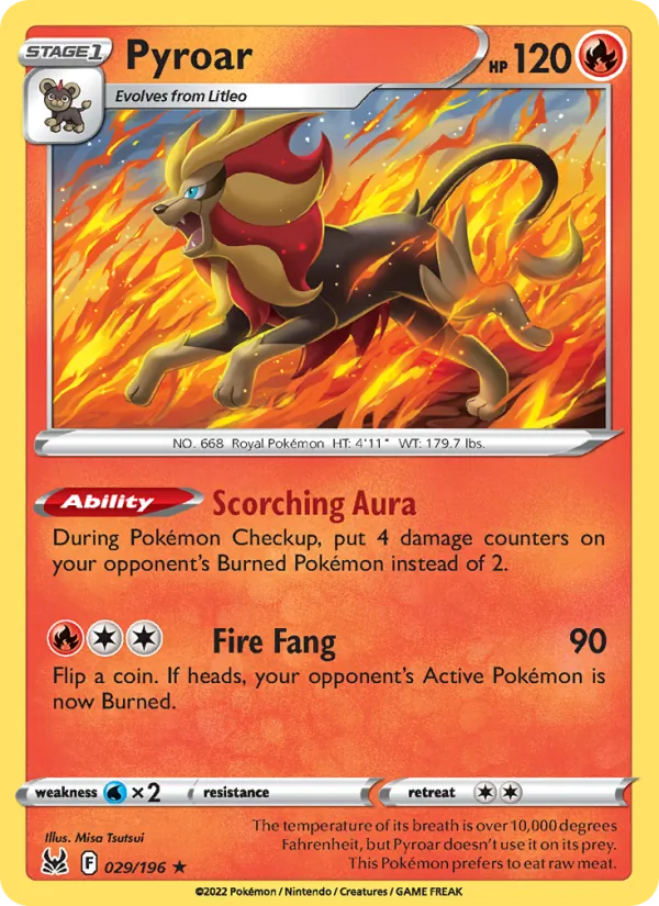 Pyroar, Lost Origin 029/196