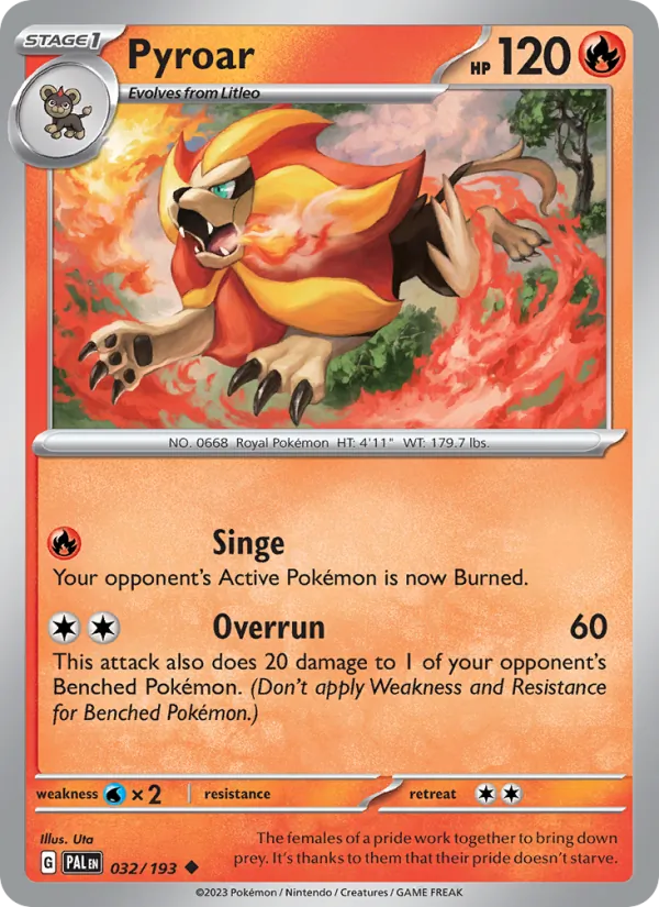 Pyroar, Paldea Evolved 032/193