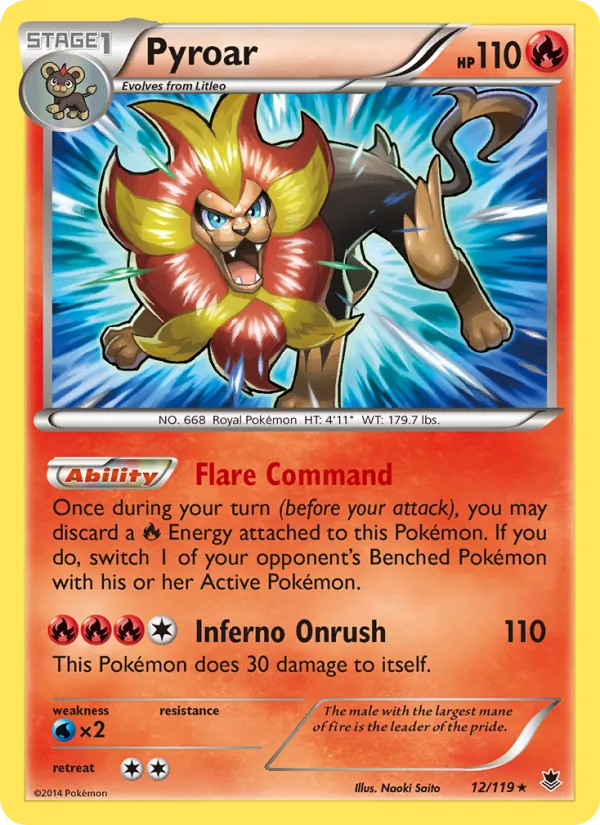 Pyroar, Phantom Forces 012/119