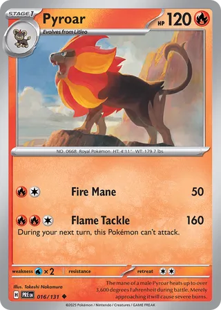 Pyroar, Prismatic Evolutions 016/131