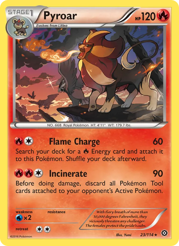 Pyroar, Steam Siege 023/114