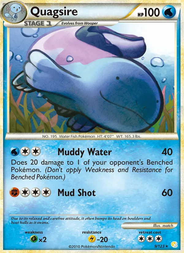 Quagsire, HeartGold & SoulSilver 009/123
