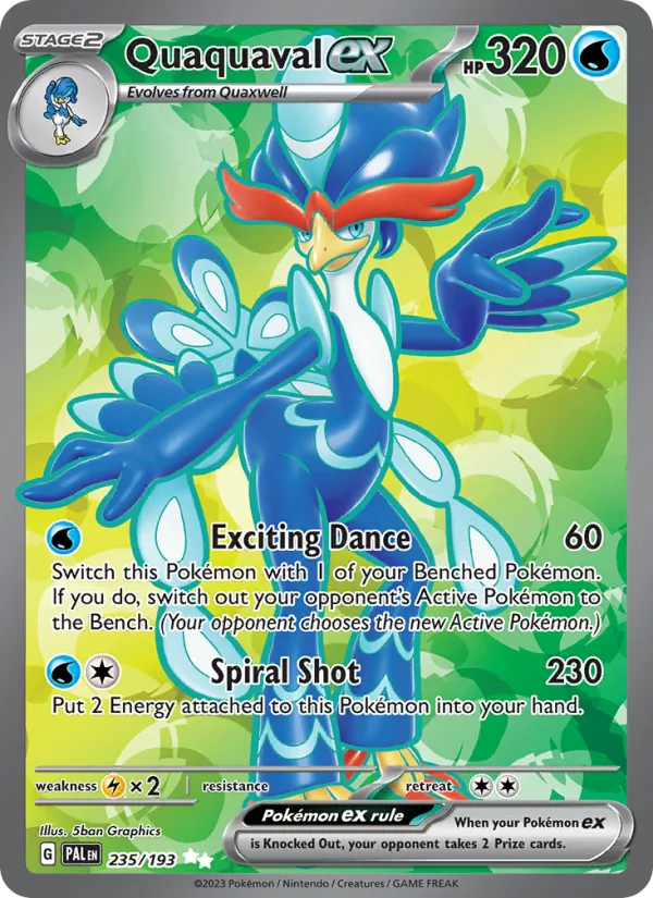 Quaquaval EX, Paldea Evolved 235/193