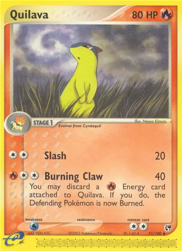 Quilava, Sandstorm 051/100