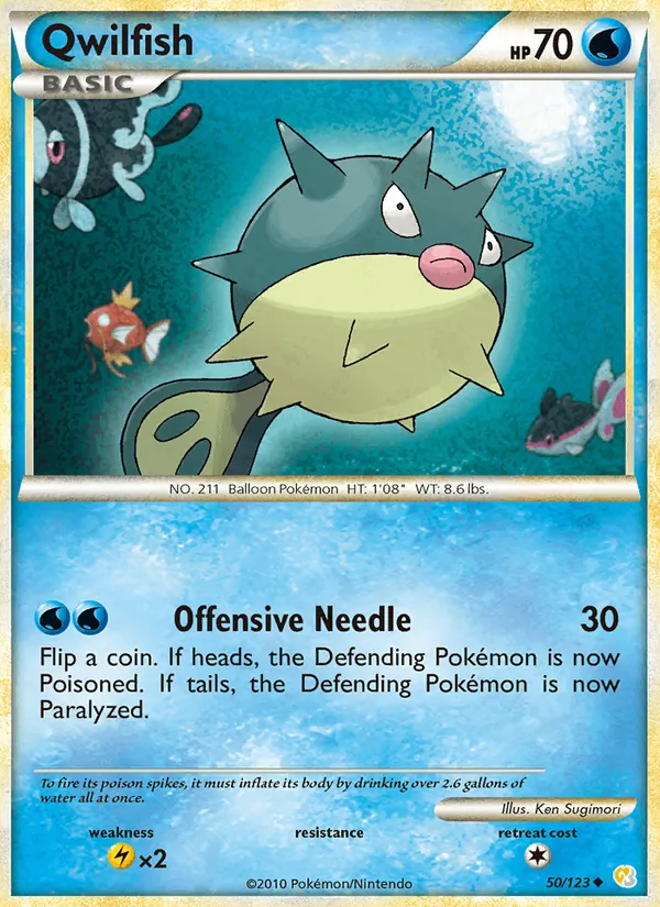 Qwilfish, HeartGold & SoulSilver 050/123
