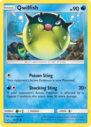 Qwilfish, Shining Legends 021/073