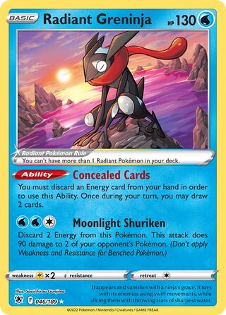 Radiant Greninja, WC Deck 2022 (Ice Rider Palkia) 046/189