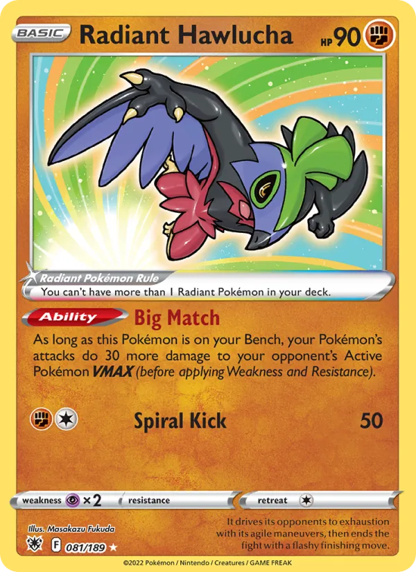 Radiant Hawlucha, Astral Radiance 081/189
