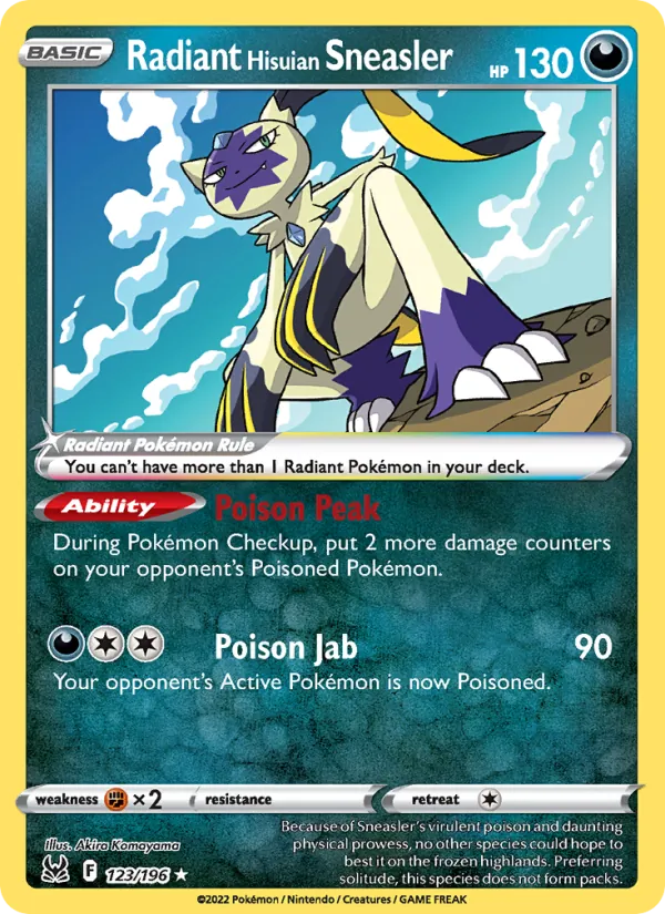 Radiant Hisuian Sneasler, Lost Origin 123/196