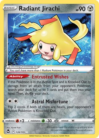 Radiant Jirachi, Play! Pokémon Prize Pack Series Three 120/195