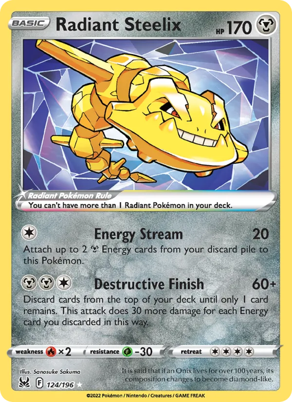 Radiant Steelix, Lost Origin 124/196