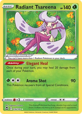 Radiant Tsareena, Play! Pokémon Prize Pack Series Three 016/195