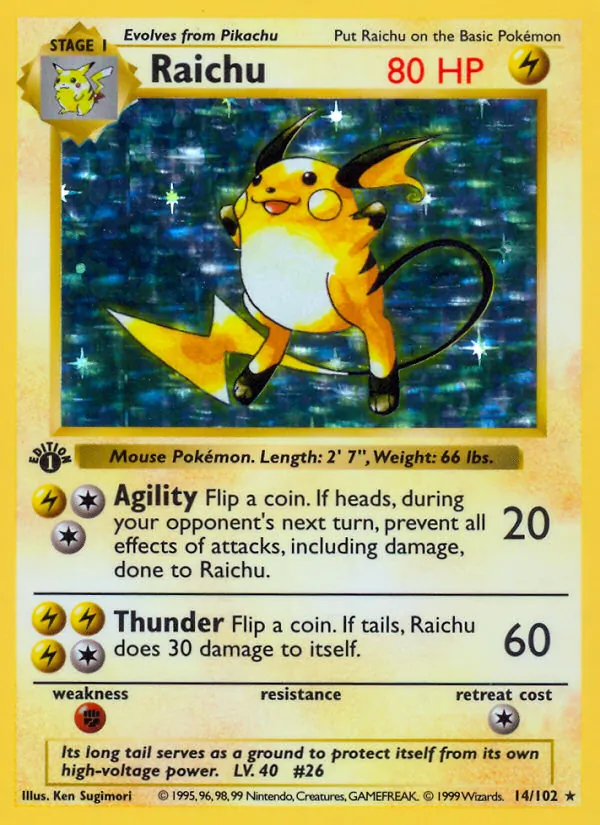 Raichu, Base 014/102