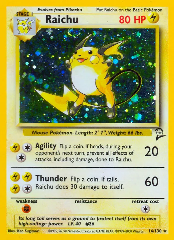 Raichu, Base Set 2 016/130