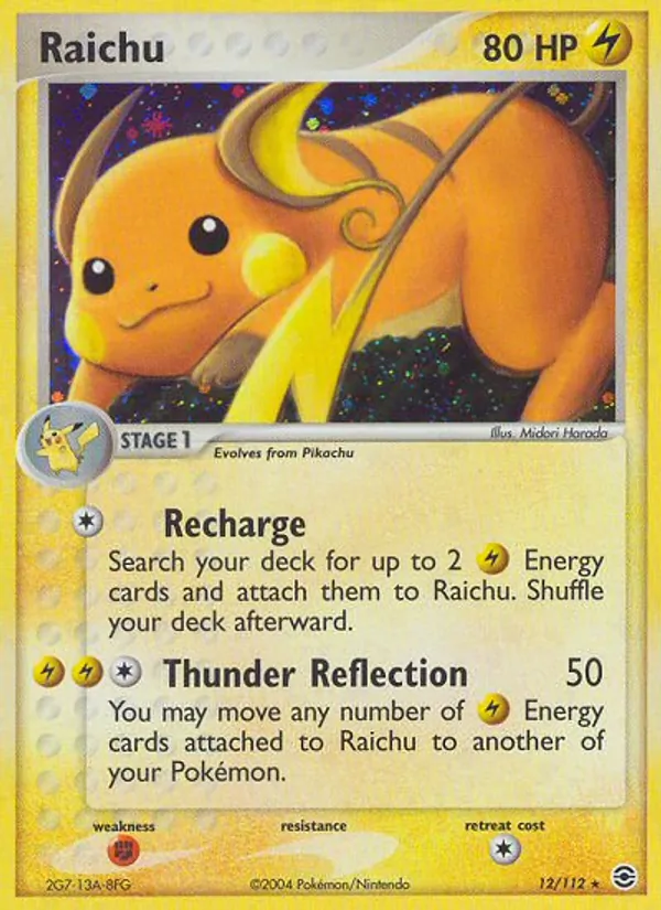 Raichu, FireRed & LeafGreen 012/112