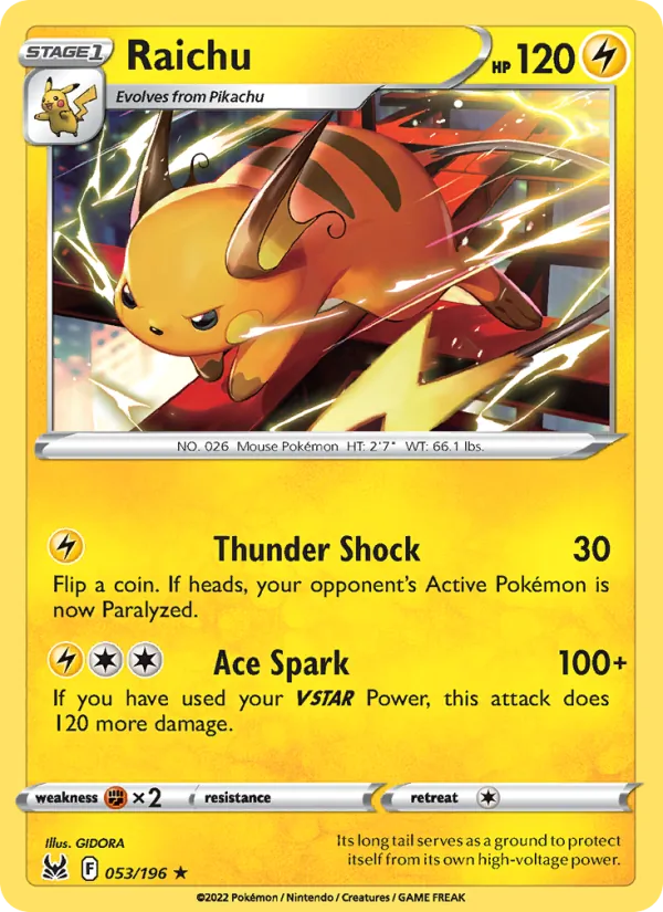 Raichu, Lost Origin 053/196