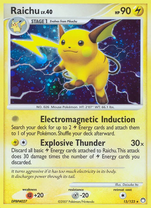 Raichu, Mysterious Treasures 015/123