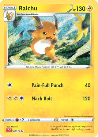 Raichu, Pokémon TCG Classic (Charizard) 009/034