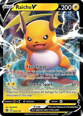 Raichu V, Play! Pokémon Prize Pack Series Three 045/172