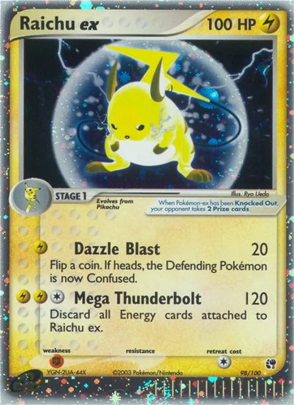 Raichu EX, Sandstorm 098/100