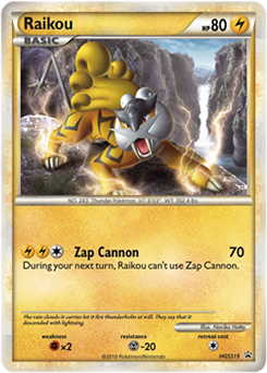 Raikou, HeartGold & SoulSilver Promos HGSS19