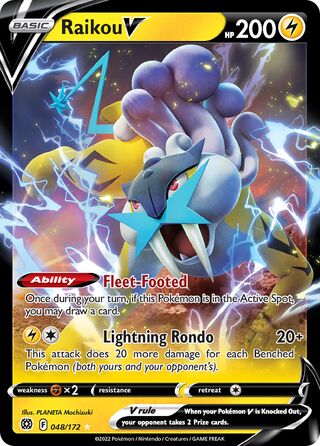Raikou V, Play! Pokémon Prize Pack Series Three 048/172