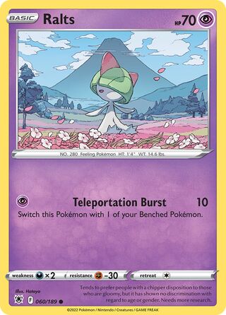 Ralts, WC Deck 2023 (Psychic Elegance) 060/189