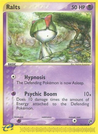 Ralts, WC Deck 2004 (Team Rushdown) 074/100