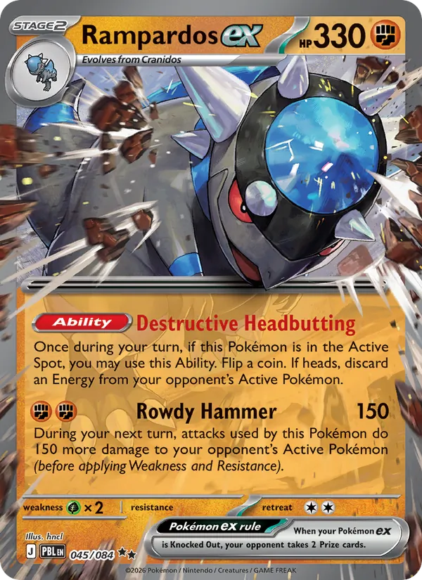 Rampardos EX, Pitch Black 045/084