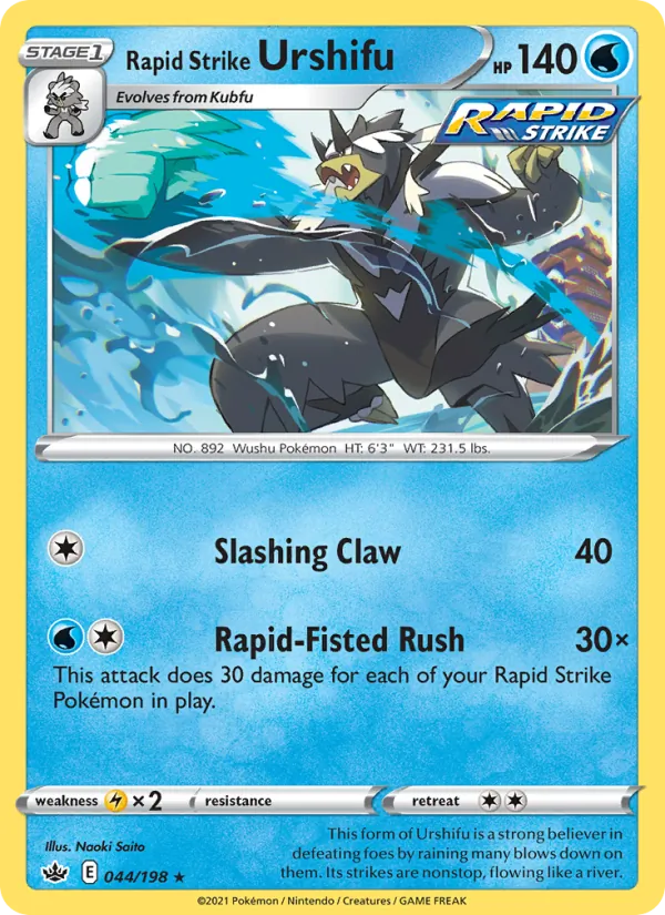 Rapid Strike Urshifu, Chilling Reign 044/198